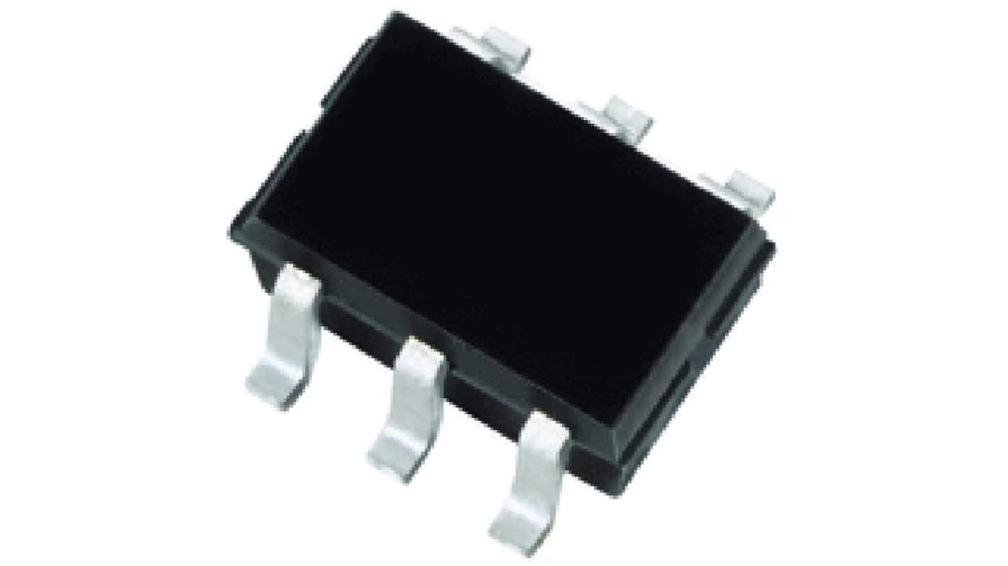 N-Channel MOSFET, 1.1 A, 20 V, 6-Pin SOT-363 Vishay SI1902CDL-T1-GE3