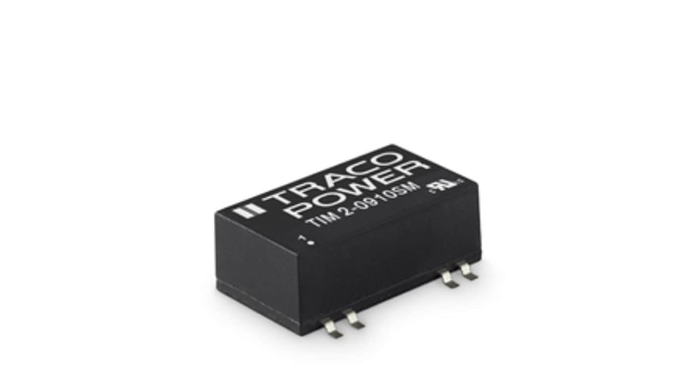 TRACOPOWER TIM 2 Isolated DC-DC Converter, 5V dc/ 400mA Output, 36 → 75 V dc Input, 2W, Surface Mount, +105°C