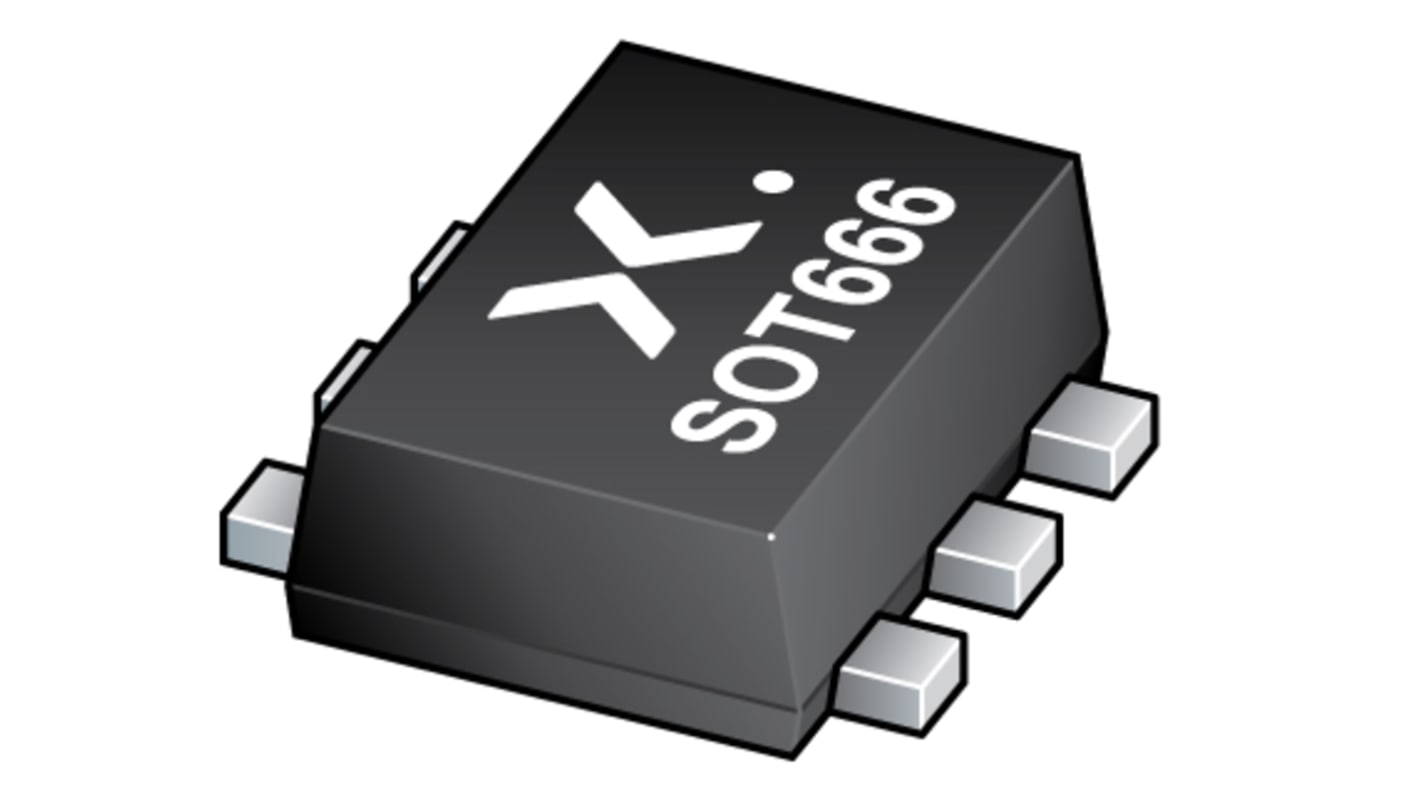 P-Channel MOSFET, -0.17 A, -50 V, 6-Pin SOT-666 Nexperia BSS84AKV,115