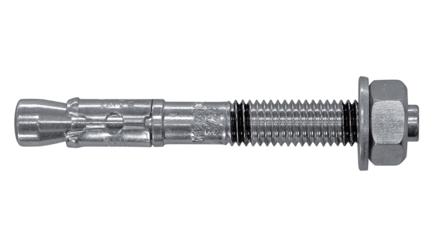 RawlPlug Durchsteckbolzen 10mm, Ø 10mm x 80mm Stärke 10mm max. Stahl