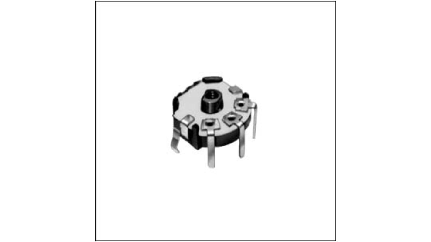 Alps Alpine RK08H 50kΩ Rotary Potentiometer 1-Gang Through Hole, RK08H11100U3