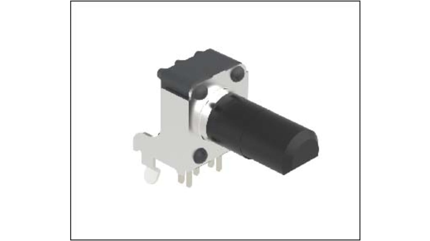 Alps Alpine RK09K 50kΩ Rotary Potentiometer 2-Gang Through Hole, RK09K12A0A6R