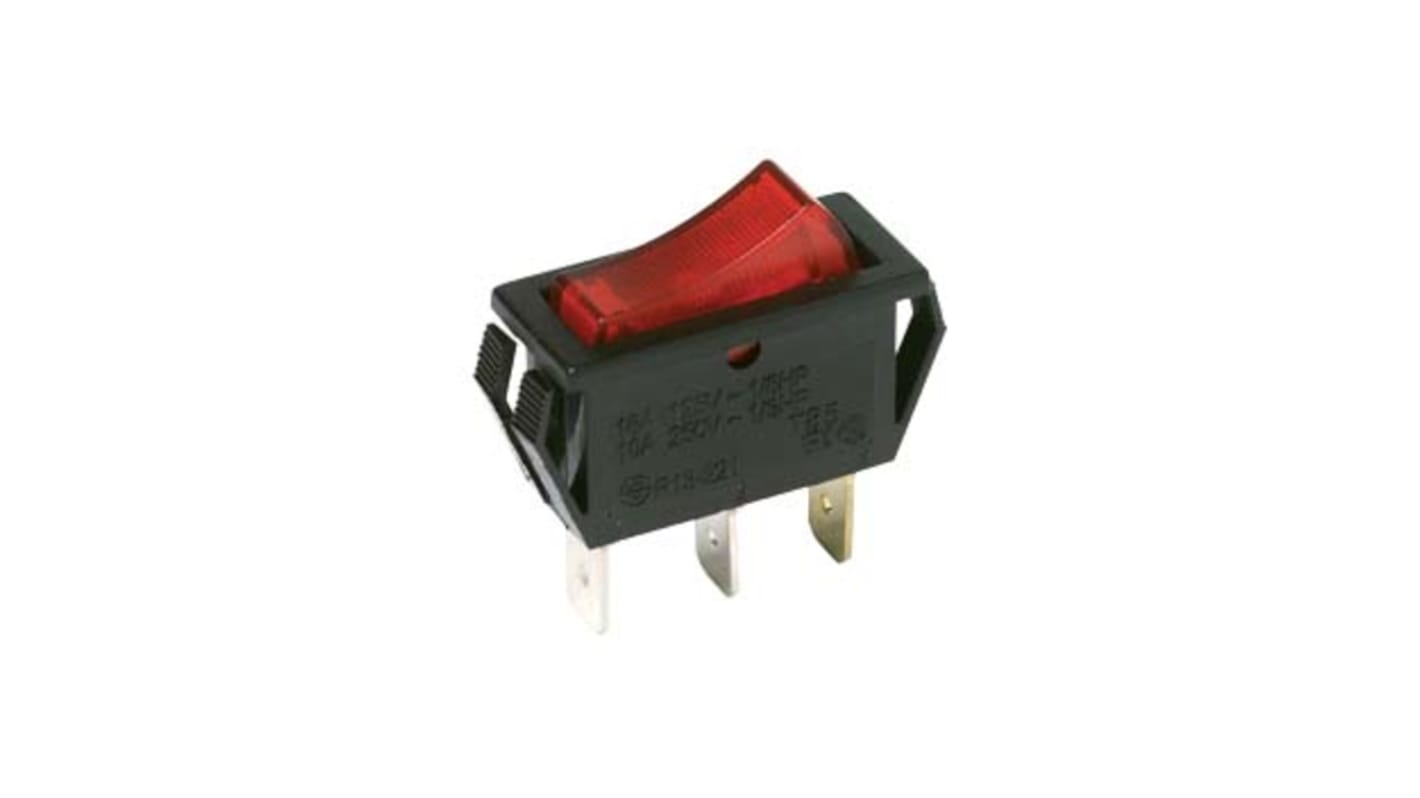 C & K SPDT, (On)-Off-On Rocker Switch