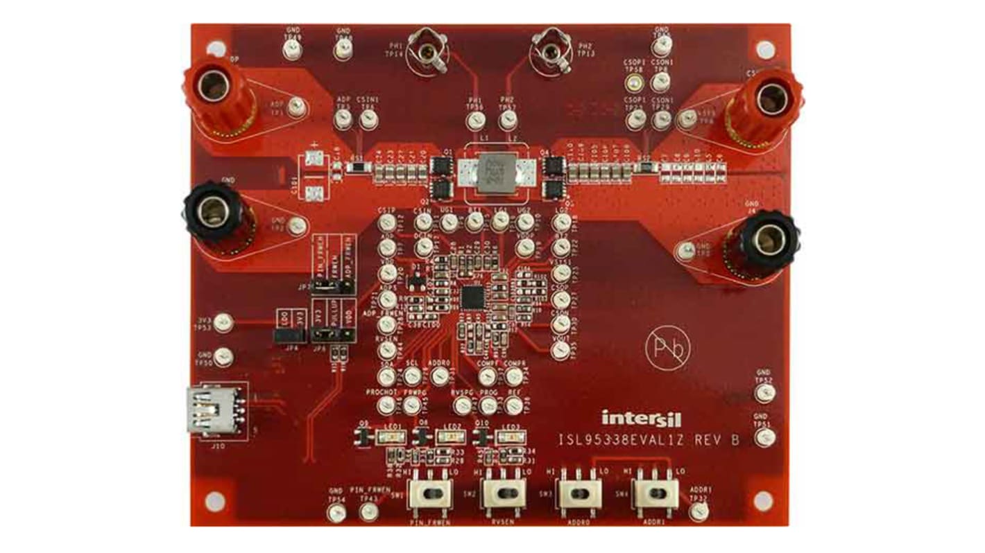 Renesas Electronics Bidirectional Buck-Boost Voltage Regulator Evaluation Board Buck-Boost Converter for ISL95338 for