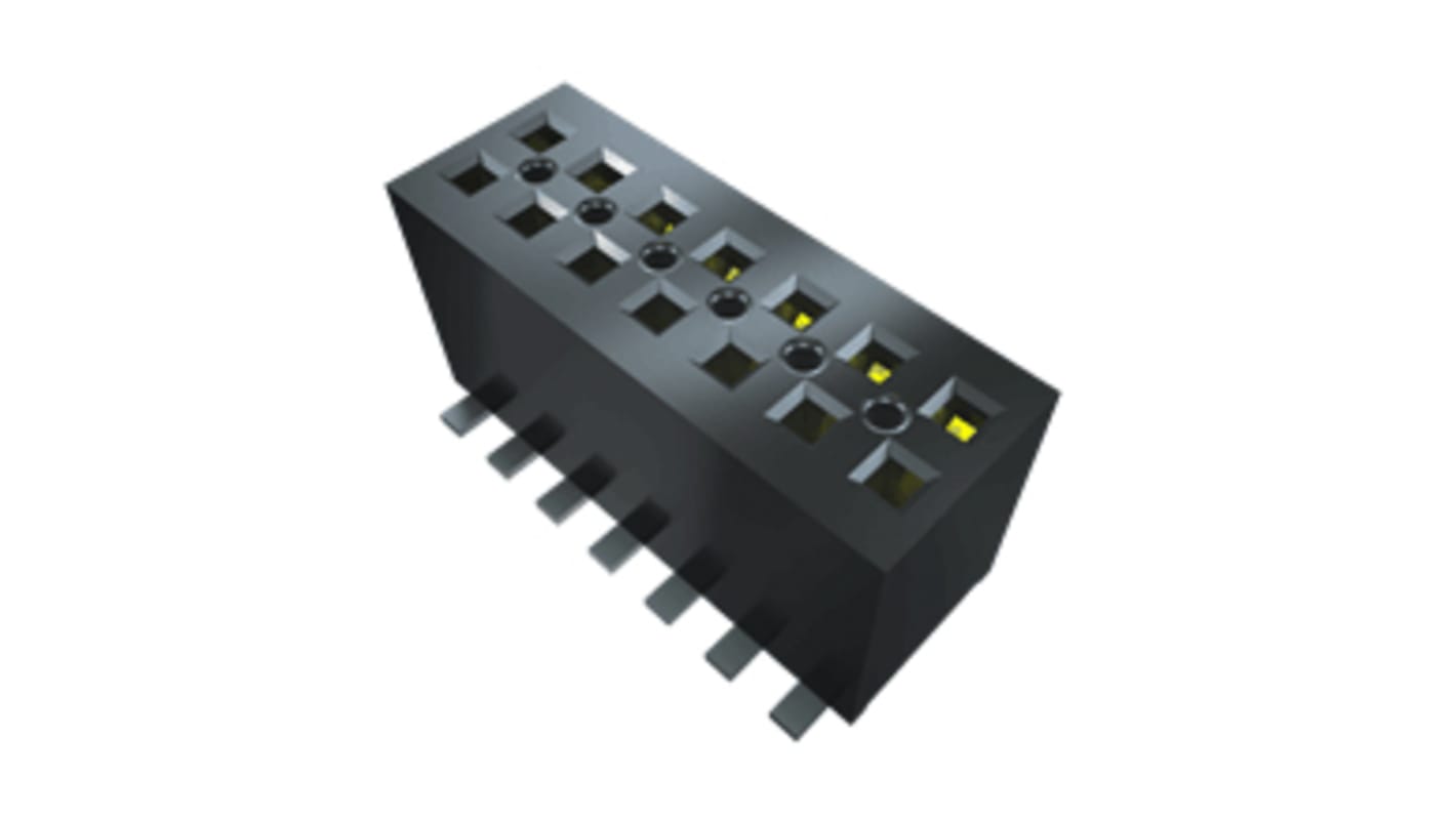 Gniazdo PCB 16 -pinowe 2 -rzędowe raster: 1.27mm typu płytka – płytka Proste SMD