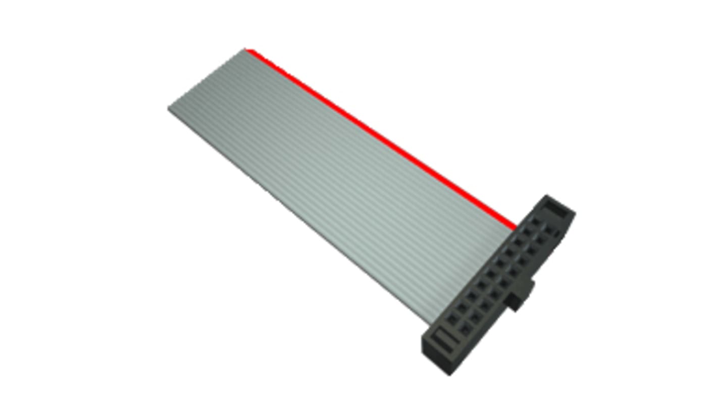 Samtec FFSD Series Flat Ribbon Cable, 16-Way, 1.27mm Pitch, 76.2mm Length, Tiger Eye IDC to Tiger Eye IDC