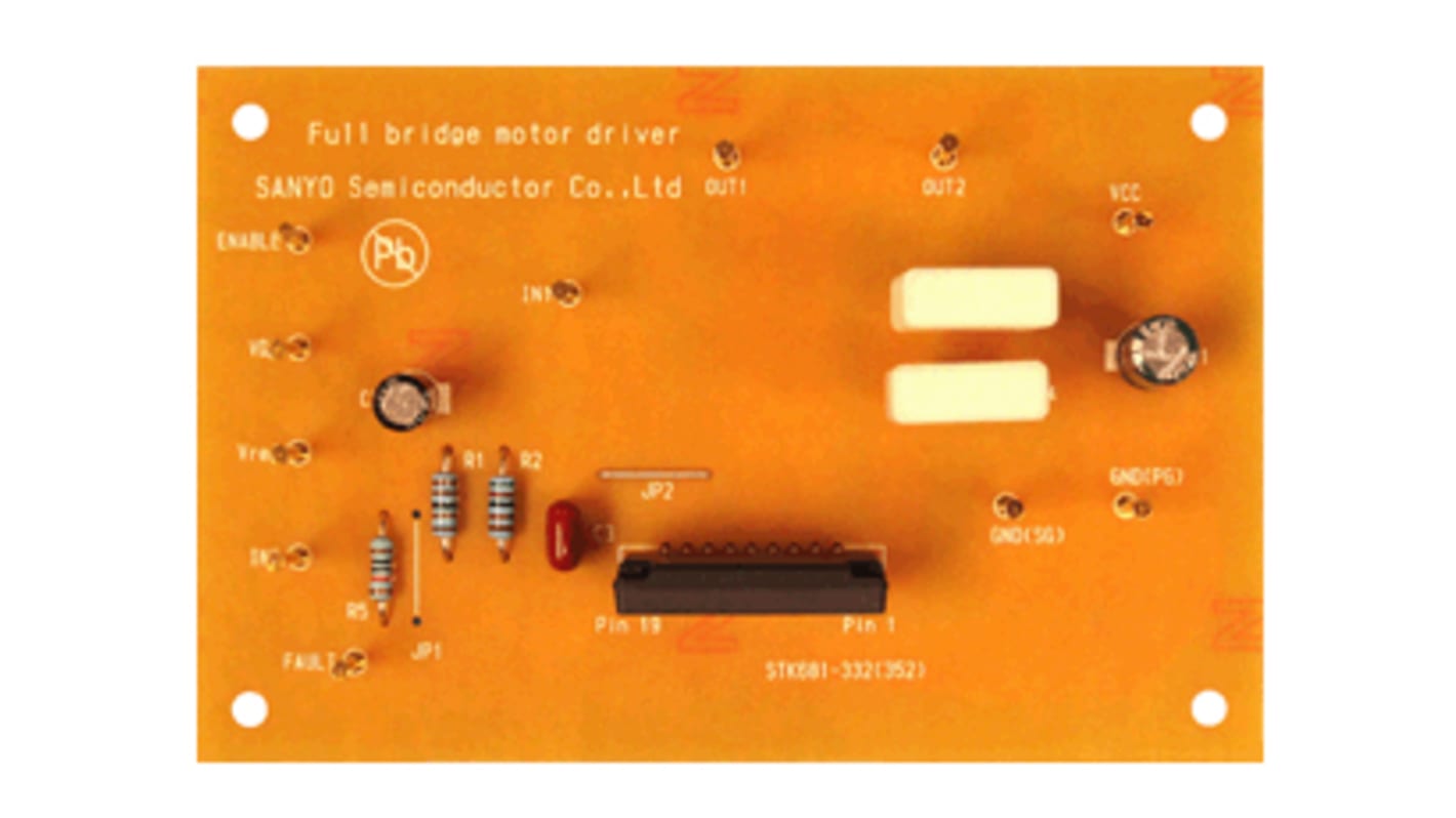 onsemi Current Control Forward/Reverse DC Motor Driver Evaluation Board Motor Driver for STK681-332-E for Current