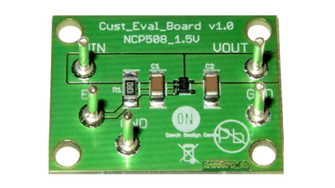 onsemi WDFN Evaluation Board Voltage Reference for NCP508SQ15T1G for Low Noise Voltage Regulator