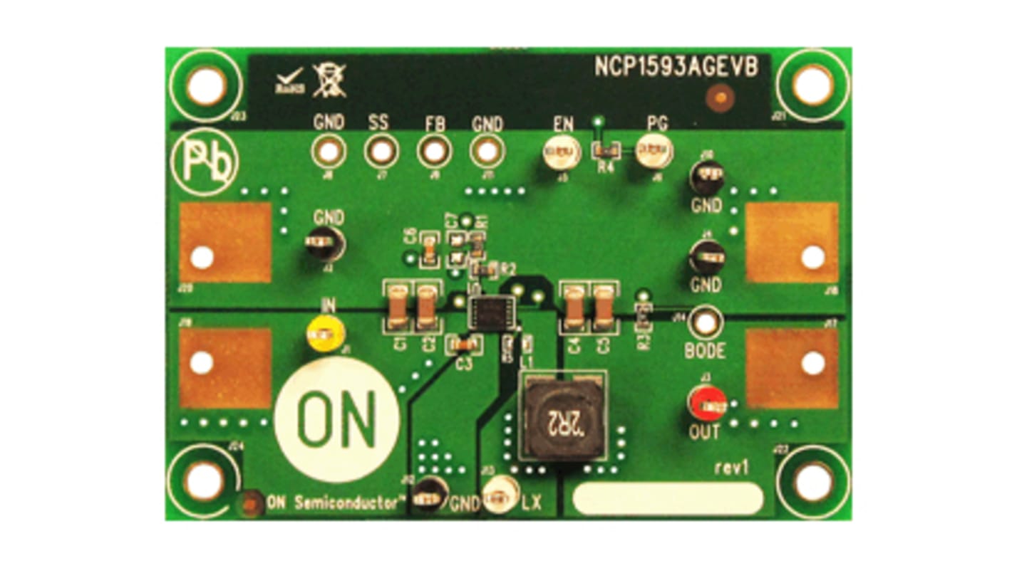 onsemi Synchronous Buck Regulator Evaluation Board PWM Controller for NCP1593AMNTWG for Synchronous Buck Regulator