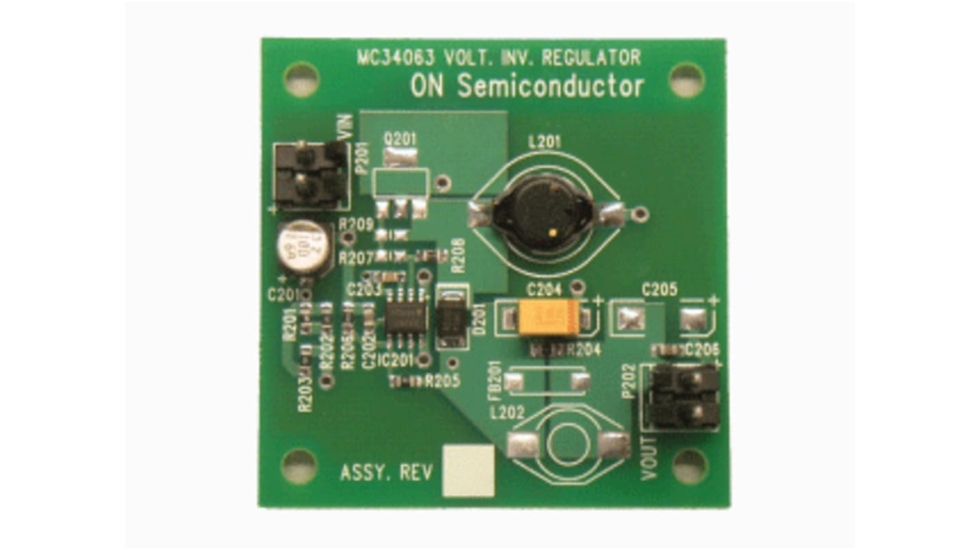 onsemi SMD Voltage Inverting Regulator Evaluation Board Voltage Inverting Regulator for MC34063AD, MC34063ADR2G for
