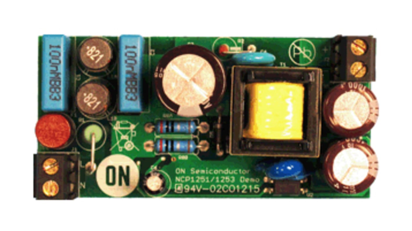 onsemi Power Supply Demonstration Evaluation Board Flyback Converter for NCP1251BSN100T1G for Power Supply Demonstration