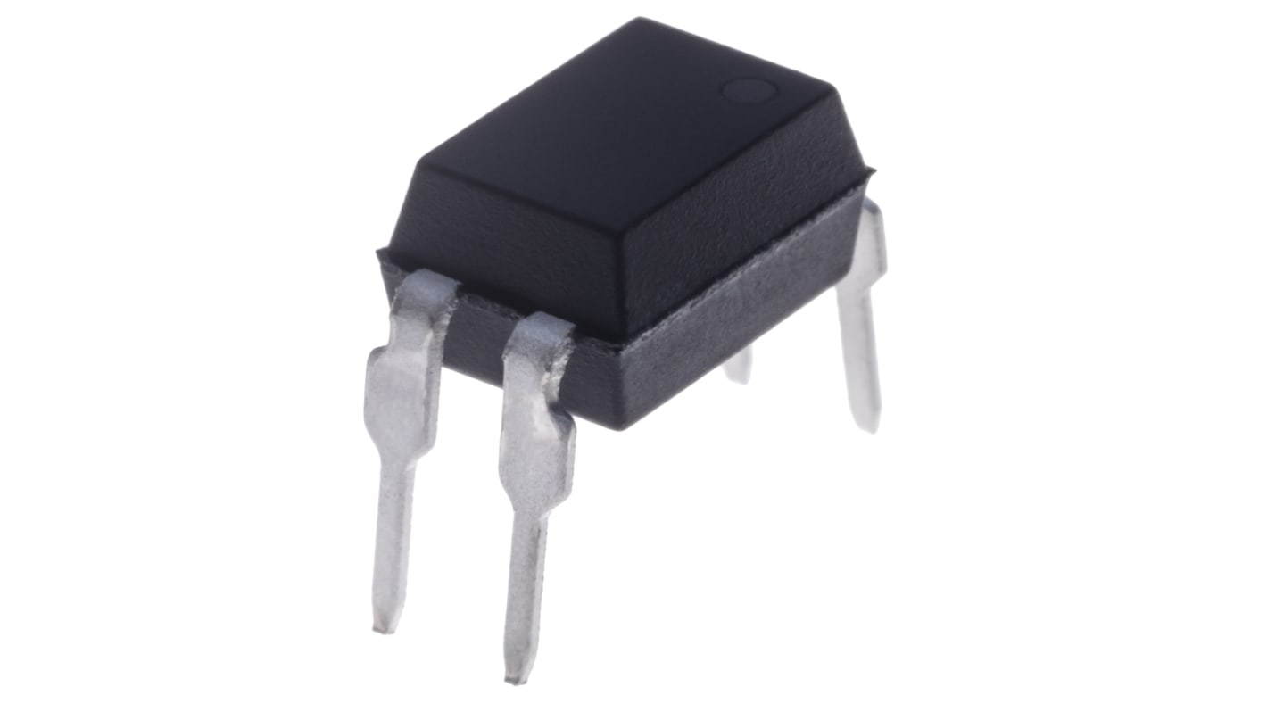 Optoacoplador Isocom PS2505 de 1 canal, Vf= 1.4V, Viso= 5300 Vrms, IN. AC, OUT. Fototransistor NPN, mont. pasante,
