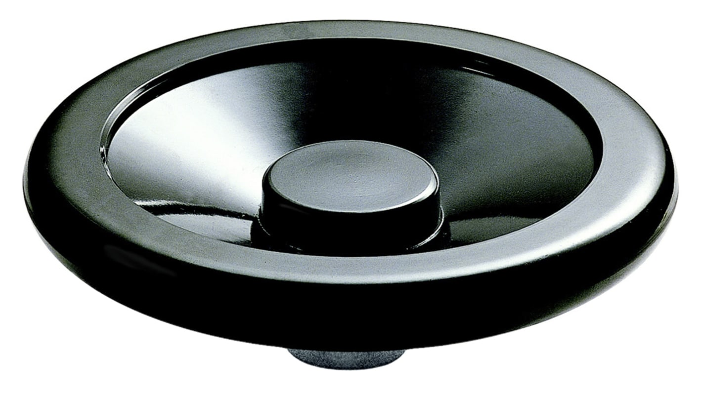 RS PRO Black Phenoplast Hand Wheel, 200mm diameter