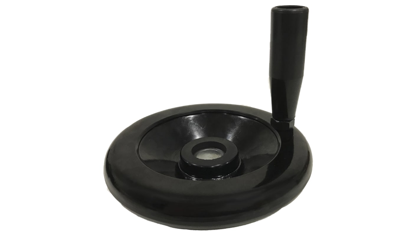 RS PRO Black Phenoplast Hand Wheel, 120mm diameter