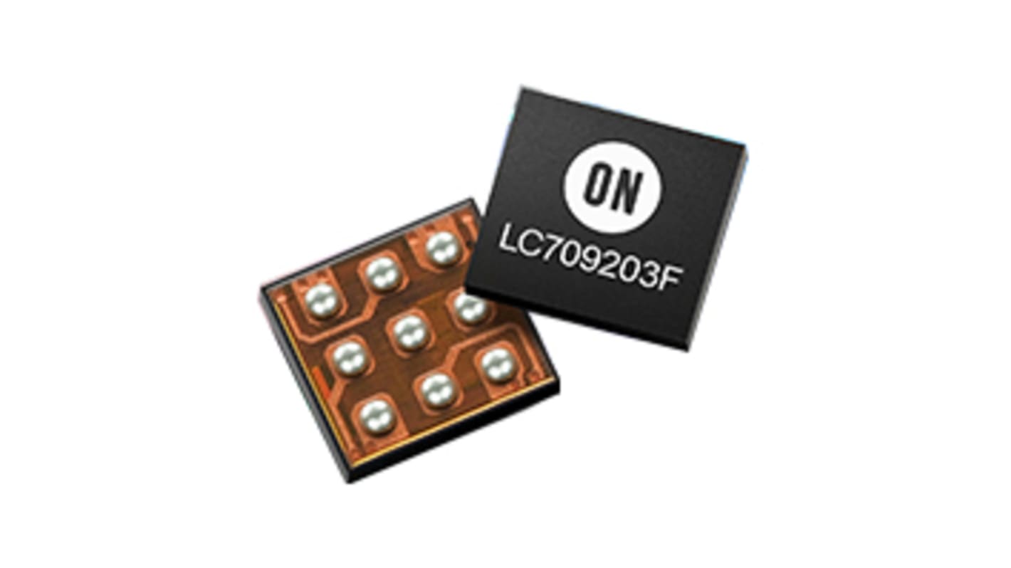 onsemi LC709203FQH-01TWG, Battery Fuel Gauge IC, 2.5 to 4.5 V, 3mA 8-Pin, WDFN