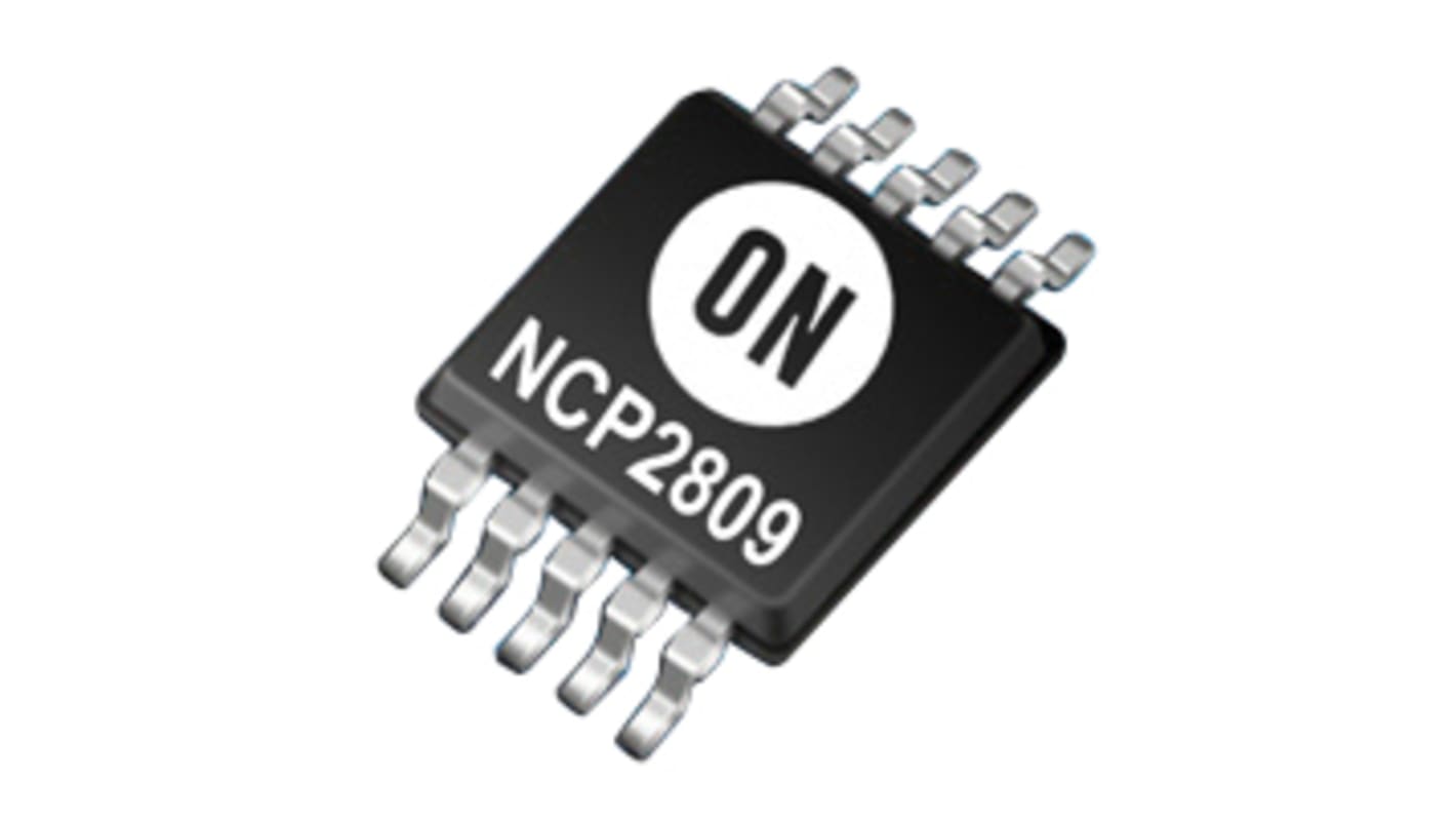 onsemi, 2-Channel135mW, 10-Pin Micro NCP2809BDMR2G