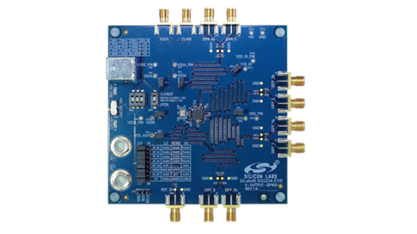 Skyworks Solutions Inc Si52204-EVB, Clock Generator Evaluation Board for Si52204