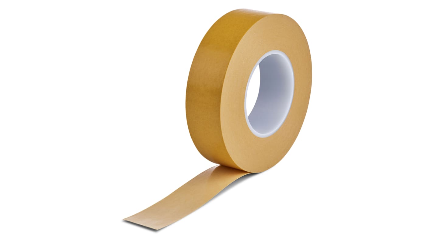 Hi-Bond Brown Double Sided Cloth Tape, 0.15mm Thick, 16 N/25 mm, 18 N/25 mm, 22 N/25 mm, 25mm x 50m