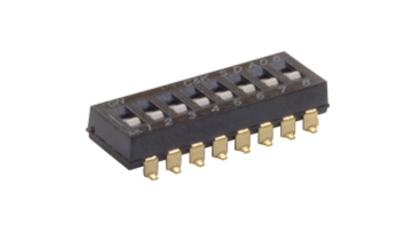 C & K 1 Way Surface Mount DIP Switch SPST