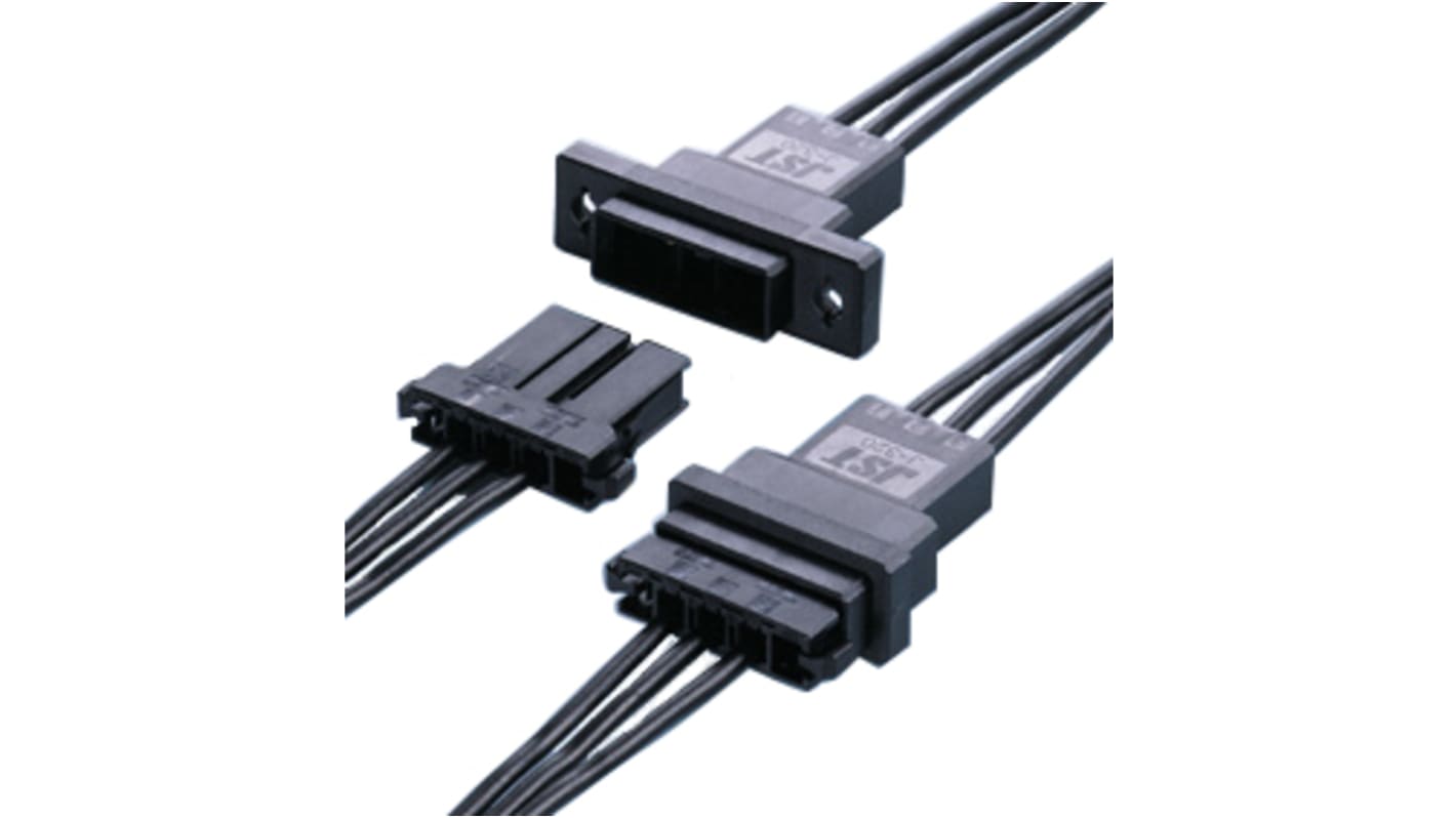 JST F32 Steckverbindergehäuse Stecker 5.08mm, 3-polig / 1-reihig Gerade, Kabelmontage für JFA-Steckverbinder der