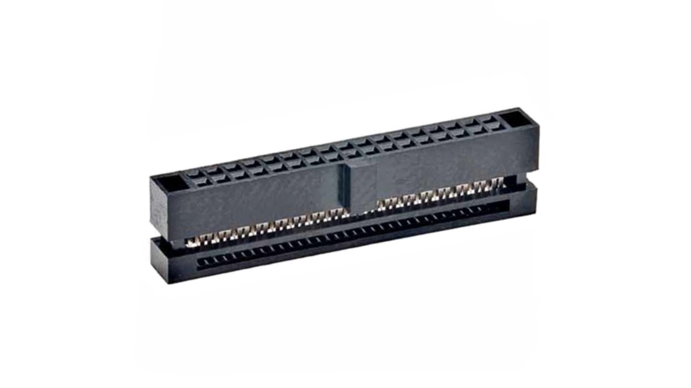 HARWIN IDC连接器, 母座, 34p, 1.27mm间距, 2排, 电缆安装, 压接端接, 直向, Archer M50系列
