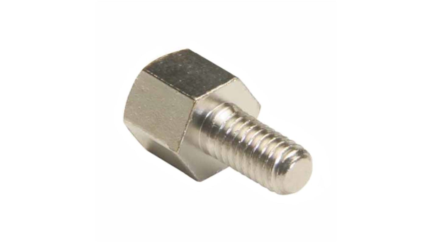 HARWIN Threaded Standoff, M3 x 0.5 Thread, 6mm Body, Brass, Male/Female, 6mm Stud