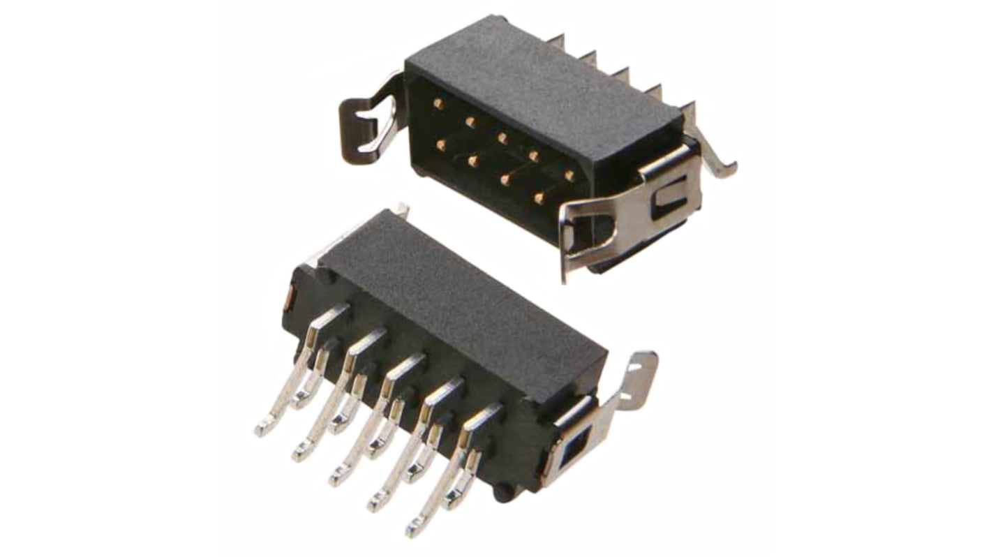 Conector macho para PCB HARWIN serie Datamate L-Tek de 6 vías, 2 filas, paso 2.0mm, para soldar, Montaje Superficial