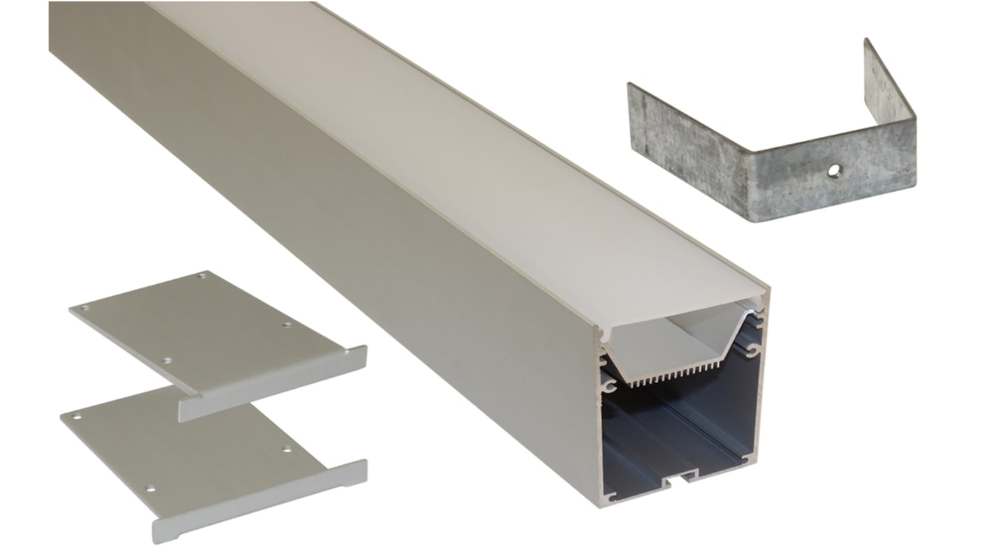 PowerLED LED Strip Extrusion & Diffuser EXT for Cove Lighting, Shelve Lighting, Skirting Board Lighting, Under Cabinet