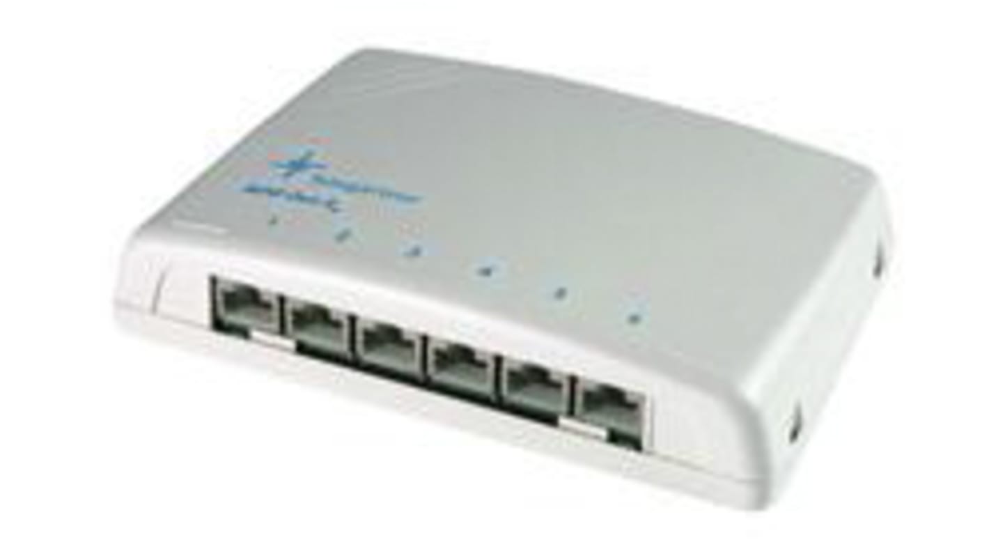 Telegartner MPD6 Cat6a Series Cat6a 6 Port RJ45 Mini Patch Panel White