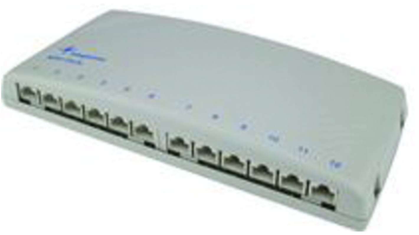 Telegartner MPD6 Cat6a Series Cat6a 12 Port RJ45 Mini Patch Panel White