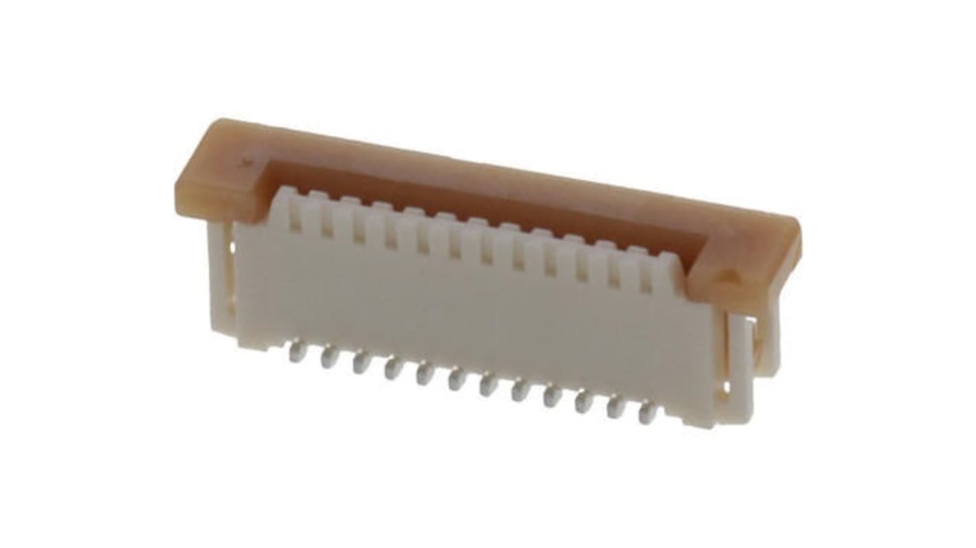 Molex, Easy-On, 52610 1mm Pitch 12 Way Straight Female FPC Connector, ZIF Vertical Contact
