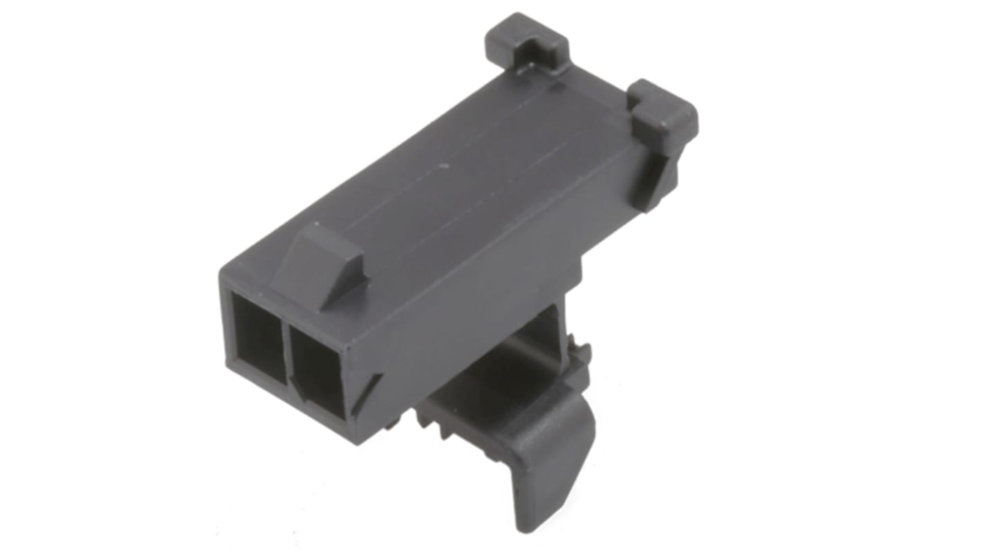 Carcasa de conector Molex Macho 200875-0002, Serie Micro-Fit, paso: 3mm, 2 contactos, , 1 fila filas, Recto, Hembra,