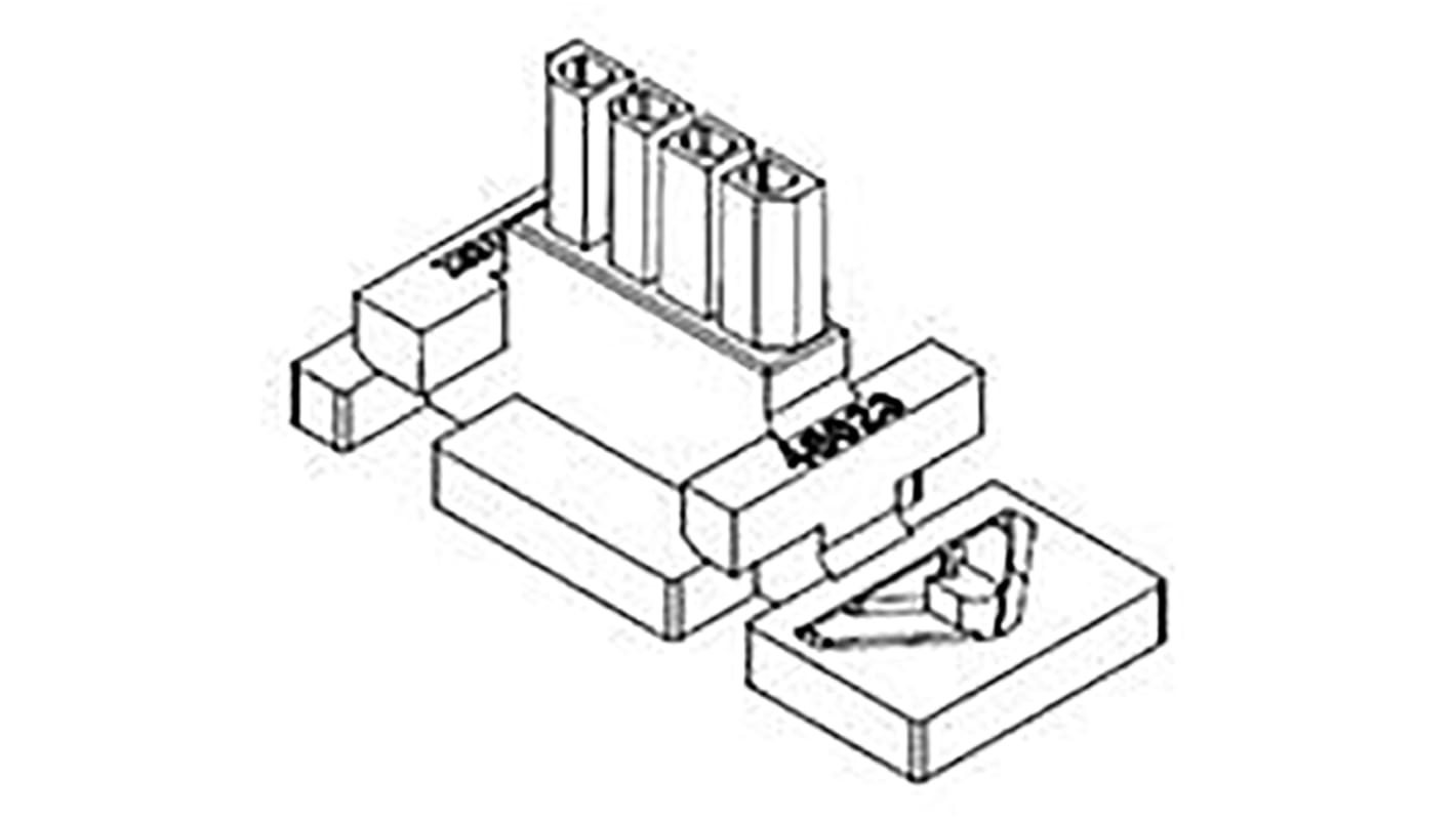 Molex, Micro-Fit Male Connector Housing, 3mm Pitch, 2 Way, 1 Row
