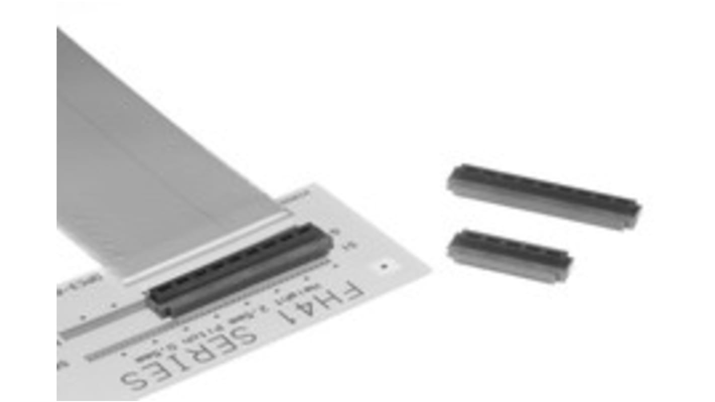 Hirose FPC连接器, 母座, 30p, 0.5mm间距, 单排, SMT安装, 水平, 500mA, 50 V 交流, FH41系列