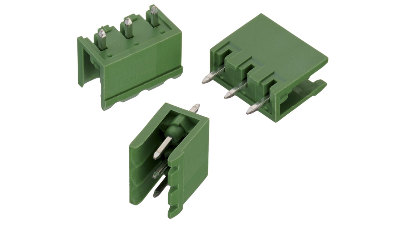 Wurth Elektronik WR-TBL Series Straight Through Hole PCB Header, 8 Contact(s), 5.0mm Pitch, 1 Row(s), Shrouded