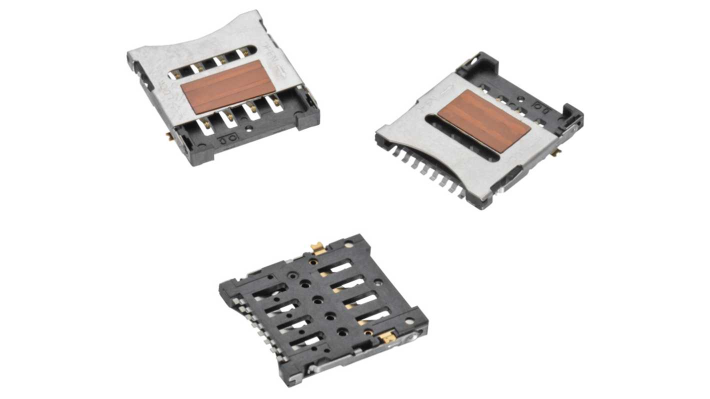 Wurth Elektronik 8 Way Micro Memory Card Connector With Solder Termination