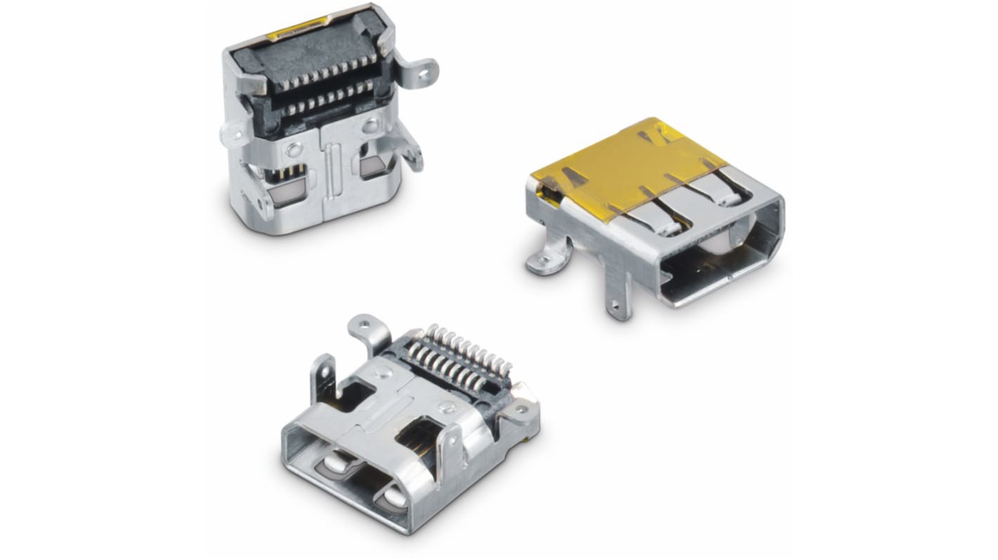 Wurth Elektronik 19 Way HDMI Connector 250.0 V