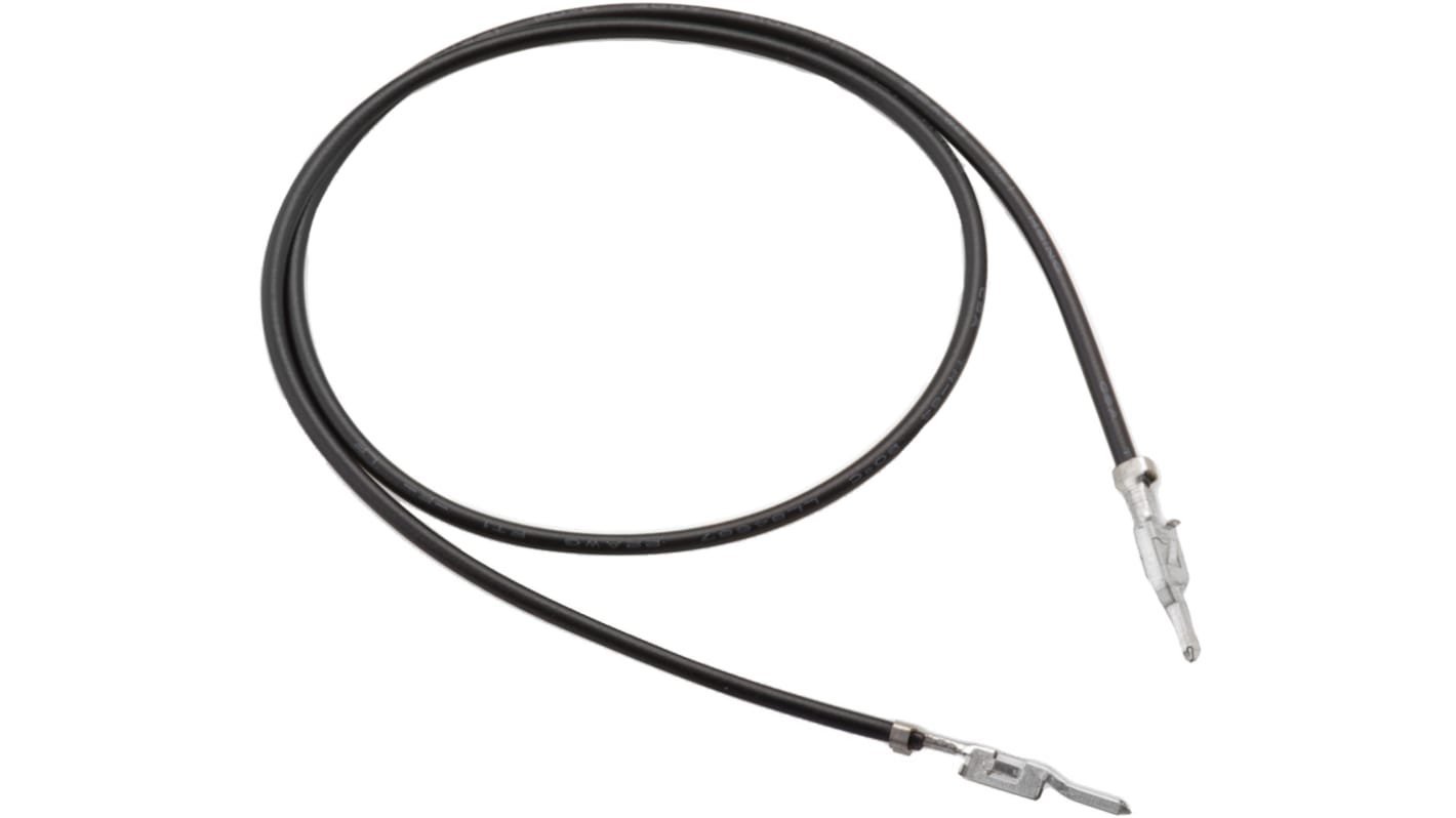 Wurth Elektronik Female WR-MPC4 to Female WR-MPC4 Crimped Wire, 300mm, 0.823 mm², 18AWG, Black