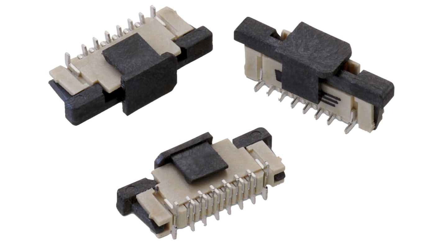 Wurth Elektronik, WR-FPC, 687 0.5mm Pitch 18 Way Vertical Male FPC Connector, ZIF Vertical Contact