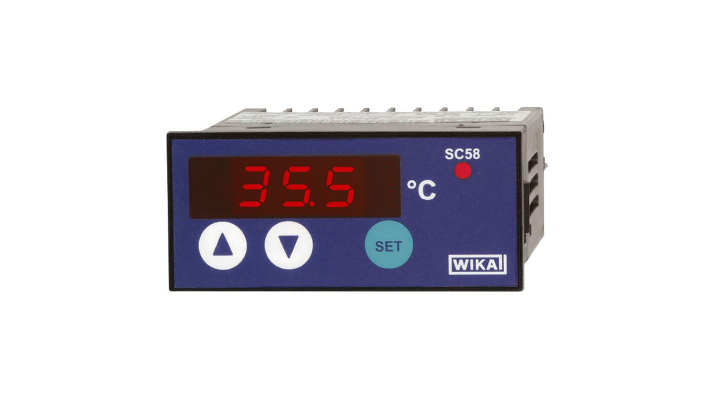 Régulateur de température PID WIKA, 230 V c.a., 62 x 28mm, Relais