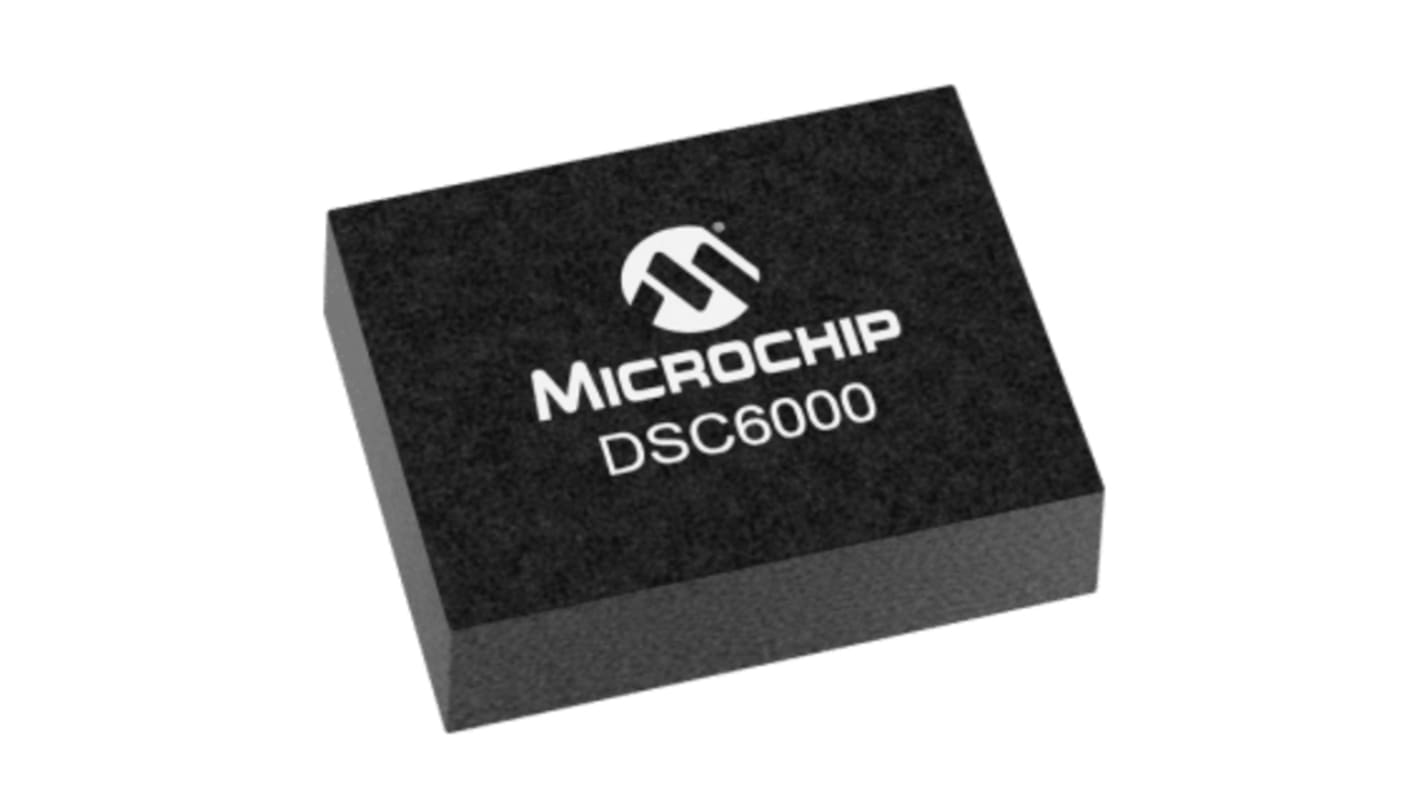 Microchip 8MHz MEMS Oscillator, 4-Pin DFN, ±25ppm DSC6001CI2A-008.0000
