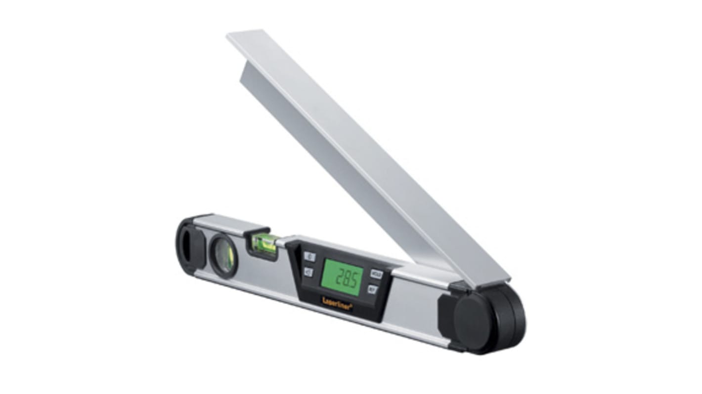 Laserliner 数字 数显倾角仪, ±0.25 mm/m精度, 防水, 2个玻璃管, 420 x 57 x 40mm