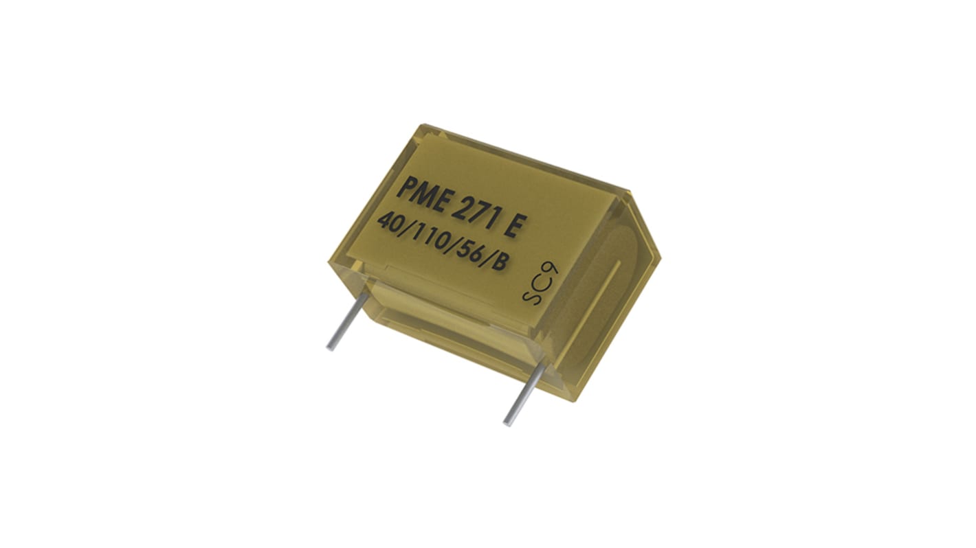 KEMET PME271Y_300 Metallised Paper Film Capacitor, 300 V ac, 1000 V dc, ±20%, 100nF, Through Hole