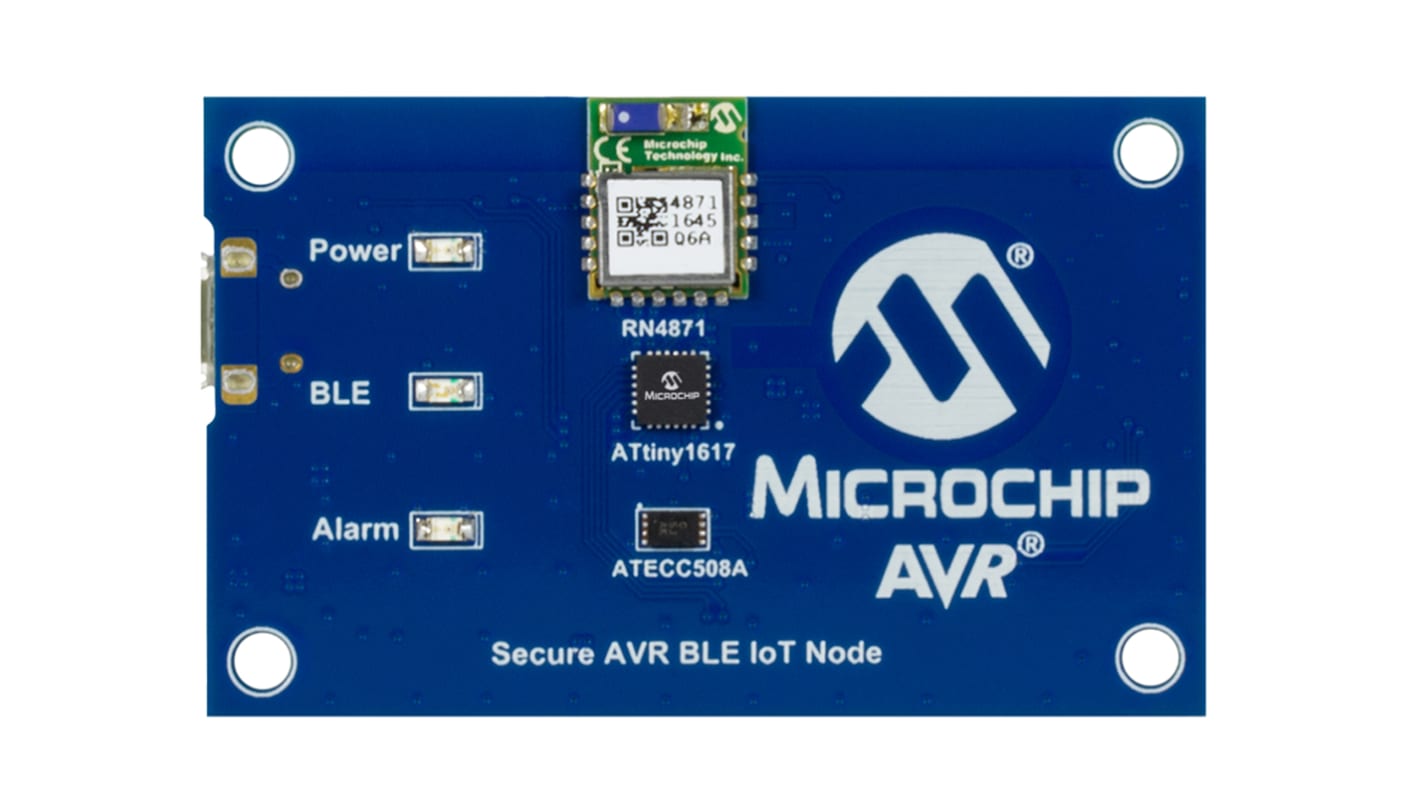 Kit de desarrollo Bluetooth Sensor de temperatura, USB Microchip ATAVRBLE-IOT, frecuencia 20MHZ