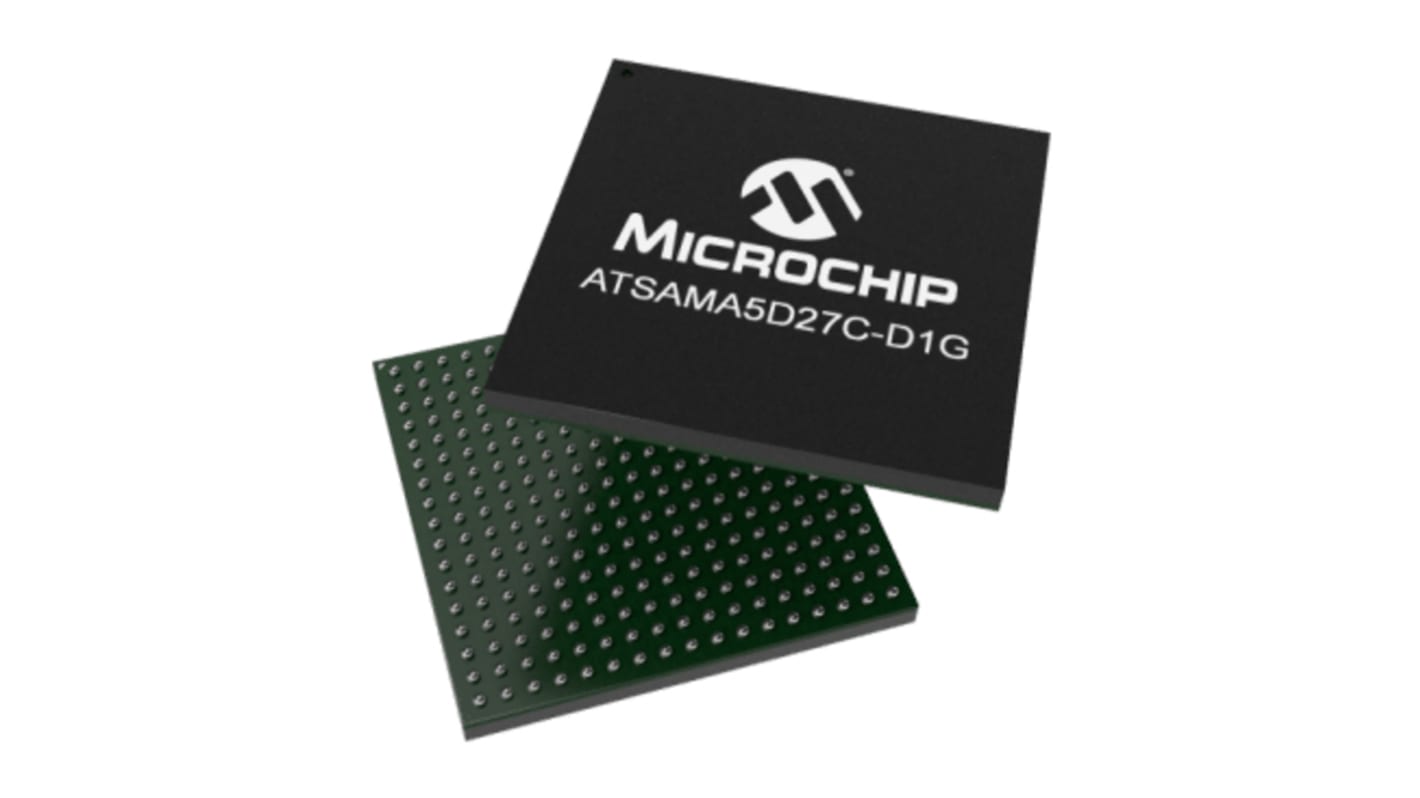 Microchip ATSAMA5D27C-D1G-CU, ARM Cortex A5 Microprocessor SAMA5D2 32bit ARM 500MHz 289-Pin LFBGA