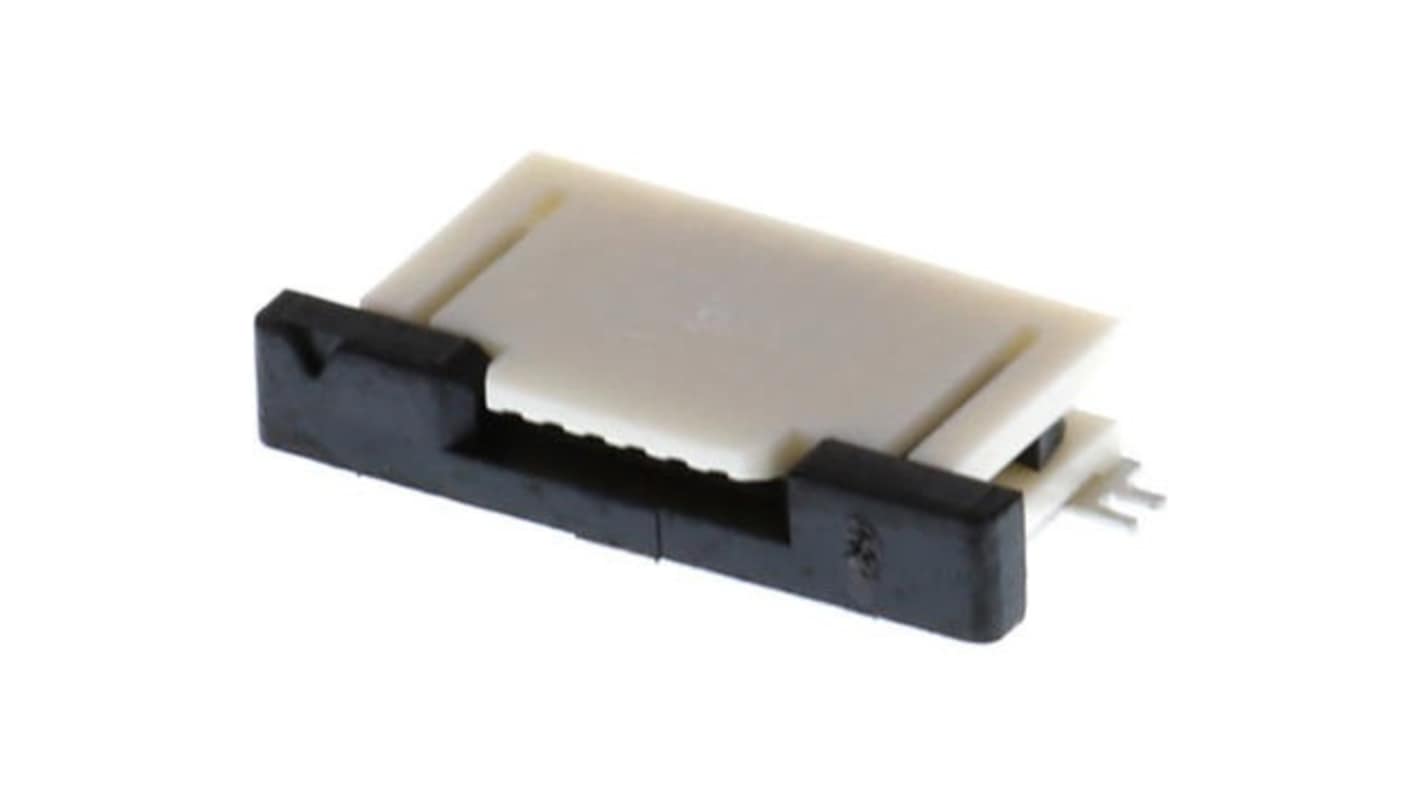 Molex, FFC/FPC SMT, 52745 0.5mm Pitch 6 Way Right Angle Female FPC Connector, ZIF Top Contact