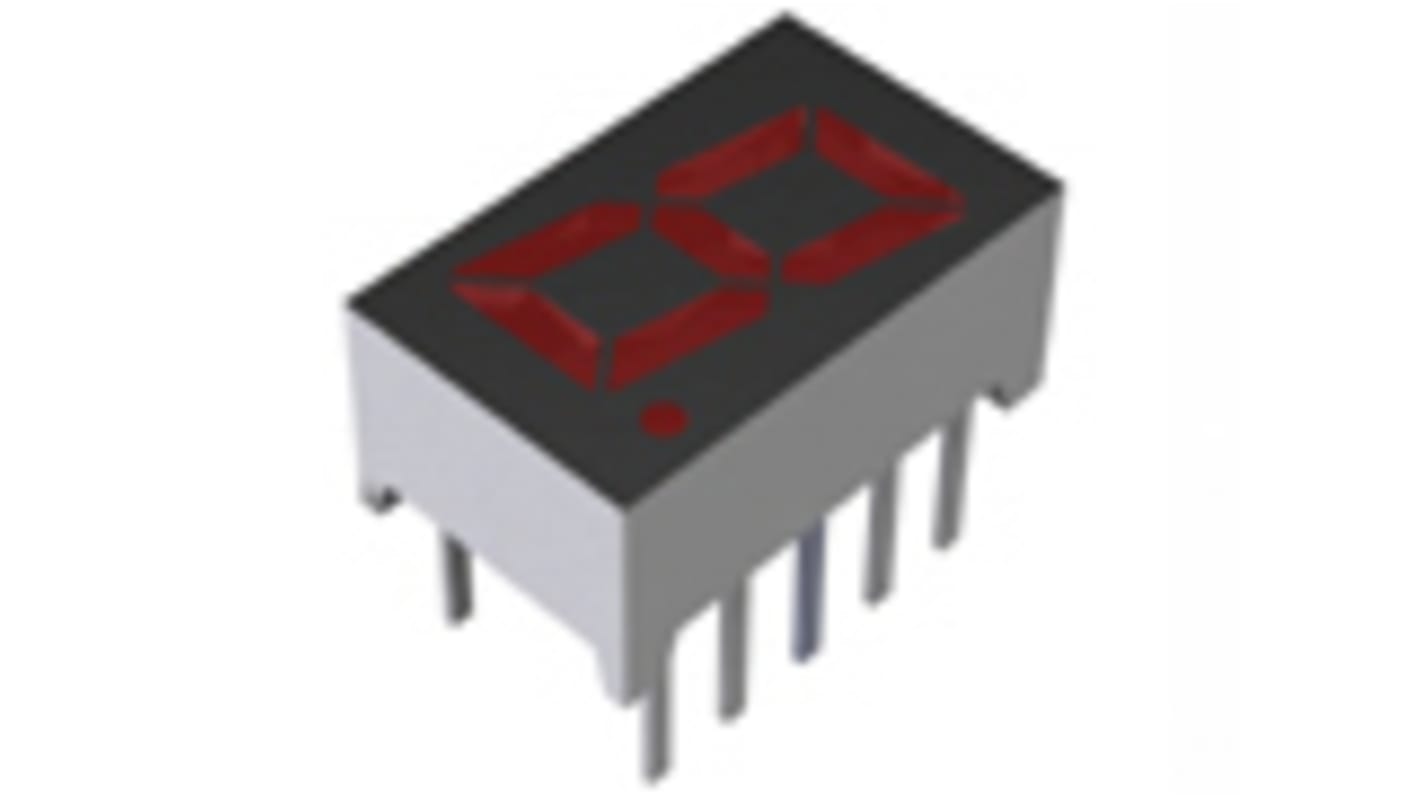 LAP-301VL ROHM LED LED Display, CC Red 36 mcd RH DP 8mm