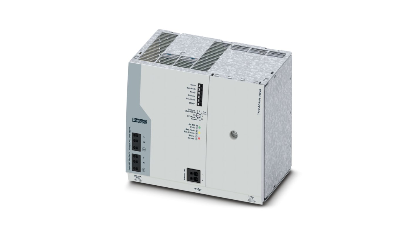 Phoenix Contact TRIO-UPS 2-Kanal DIN-Schienen USV Stromversorgung 600W, 230V / 3A