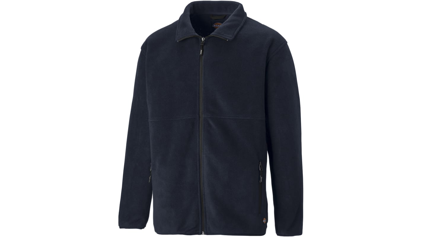 Dickies Oakfield Herren Fleece-Jacke, Polyester Blau, Größe S