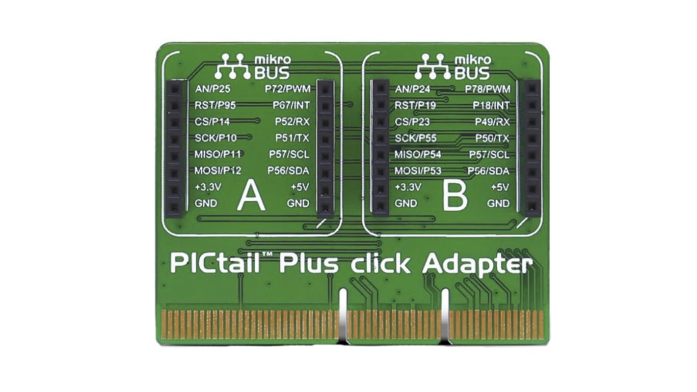 MikroElektronika マイクロコントローラ開発キット, PICtail Plus Click Adapter, 16 bit, 32 bit, MIKROE-2578